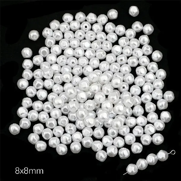 #34 Large dough balls 30 pcs/pack-white,chaincharmsupply.com