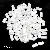 Diy Handmade Jewelry Accessories Abs High-gloss Special-shaped Imitation Pearl Bracelet - #37 Rectangular 10pcs/pack-white