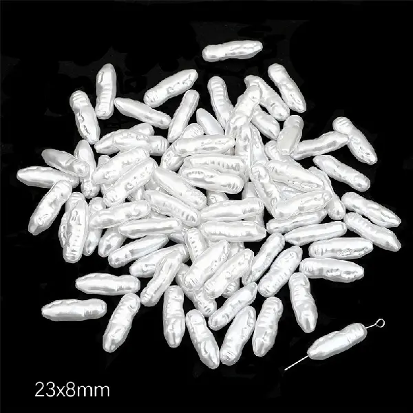 #39 Long beans 10 pcs/pack-white,chaincharmsupply.com