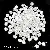 Diy Handmade Jewelry Accessories Abs High-gloss Special-shaped Imitation Pearl Bracelet - #43 Lentils 20 pcs/pack-white