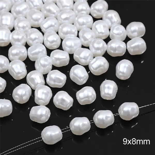 #45 corner beads 20 pcs/pack-white,chaincharmsupply.com