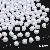Diy Handmade Jewelry Accessories Abs High-gloss Special-shaped Imitation Pearl Bracelet - #52 Horizontal hole rice beads 40 pcs/pack-white