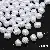 Diy Handmade Jewelry Accessories Abs High-gloss Special-shaped Imitation Pearl Bracelet - #53 thread beads 20 pcs/pack-white