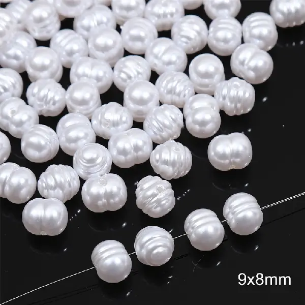 #53 thread beads 20 pcs/pack-white,chaincharmsupply.com