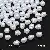 Diy Handmade Jewelry Accessories Abs High-gloss Special-shaped Imitation Pearl Bracelet - #54 Stone Beads 30pcs/pack-white