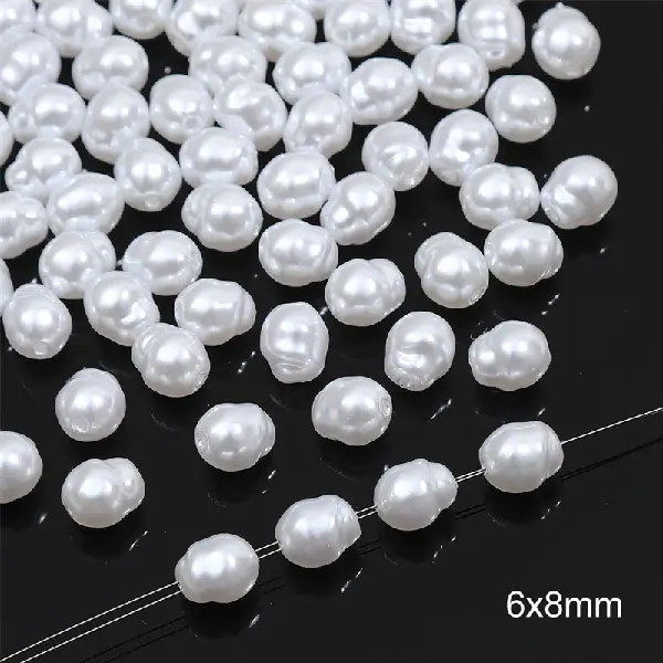 #54 Stone Beads 30pcs/pack-white,chaincharmsupply.com