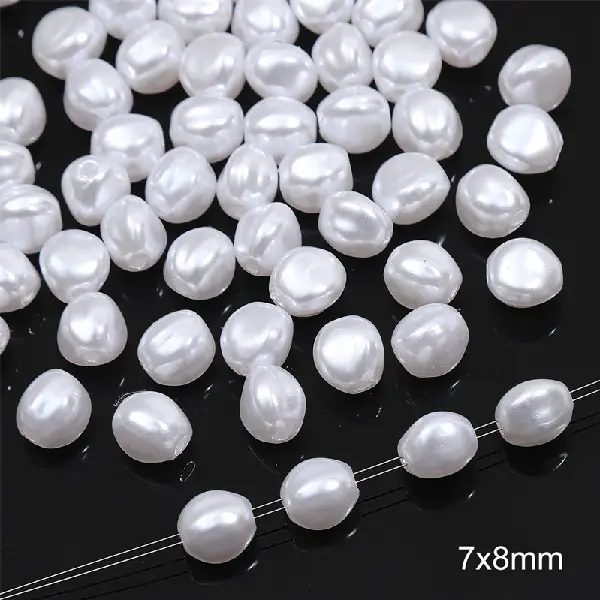 #55 Corn Beads 30pcs/pack-white,chaincharmsupply.com
