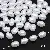 Diy Handmade Jewelry Accessories Abs High-gloss Special-shaped Imitation Pearl Bracelet - #56 Oval beads 20 pcs/pack-white