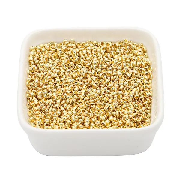 #02 style 14K gold 2mm positioning beads-100 pcs/pack,chaincharmsupply.com