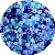 6*3 Jelly Glass Beads Wheel Flat Diy Jewelry Accessories Necklace - Blue color 20g/pack, about 100-110 pieces