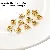 Stainless Steel Covered Buckle Positioning Bead Accessories Set Handmade Diy - Cover buckle 4x8mmmm positioning buckle 2mm gold - 50 pcs each, total 100 pcs/pack