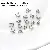 Stainless Steel Covered Buckle Positioning Bead Accessories Set Handmade Diy - Cover buckle 2.5x5mm, positioning buckle 1.5mm, white K color - 50 pcs each, total 100 pcs/pack