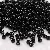 Glass High Quality Dark Black Rice Beads Diy Handmade Beaded - Black 3mm, hole diameter about 1mm, 10g/pack, about 350 pieces