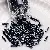 Glass High Quality Dark Black Rice Beads Diy Handmade Beaded - Threaded pipe 2x9mm, hole diameter about 1mm, 10g/pack, about 200 pieces