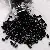 Glass High Quality Dark Black Rice Beads Diy Handmade Beaded - Split tube black 2x4mm, hole diameter about 1mm, 10g/pack, about 350 pieces