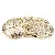 Glass Mixed Set Rice Beads Tool Box Diy Handmade Beaded - Bracelet ring thickness 0.6mm diameter 6cm electroplated KC gold 10 rings/pack (5g)