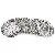 Glass Mixed Set Rice Beads Tool Box Diy Handmade Beaded - Bracelet ring thickness 0.6mm diameter 6cm electroplated white K color 10 rings/pack (5g)