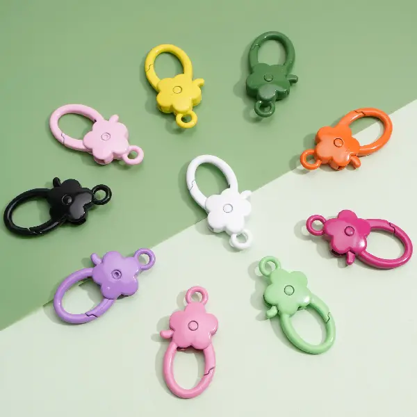 Flowers 37x18mm 5 pcs/pack,chaincharmsupply.com