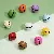 Colorful Alloy Multi-shaped Keychain Ring Spring Buckle Diy Accessories Jewelry - Iron spray-painted bells 22*24mm 10 pcs/pack