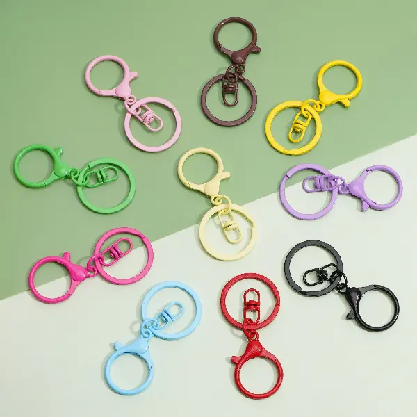 Key chain three-piece set 5 pieces/pack,chaincharmsupply.com