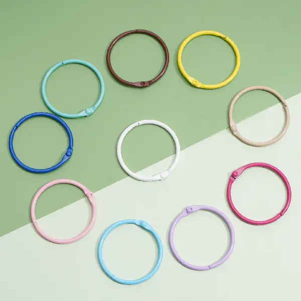 Alloy open key ring 43mm wire diameter about 2.8mm 10 pcs/pack,chaincharmsupply.com