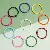 Colorful Alloy Multi-shaped Keychain Ring Spring Buckle Diy Accessories Jewelry - Iron spray-painted open key ring 30mm, wire diameter about 2.3mm, 10 pcs/pack