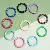 Colorful Alloy Multi-shaped Keychain Ring Spring Buckle Diy Accessories Jewelry - Open ring spring buckle 30mm 5 pcs/pack