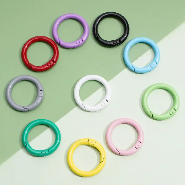 Keychain C-shaped buckle 25mm thick 3.5mm 5 pcs/pack,chaincharmsupply.com