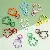 Colorful Alloy Multi-shaped Keychain Ring Spring Buckle Diy Accessories Jewelry - Petals 24x36mm 10 pcs/pack