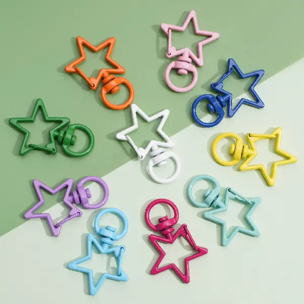Five-pointed star 24x33mm 10 pcs/pack,chaincharmsupply.com