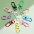 Colorful Alloy Multi-shaped Keychain Ring Spring Buckle Diy Accessories Jewelry - Key chain door buckle width 12mm length 33mm 10 pcs/pack